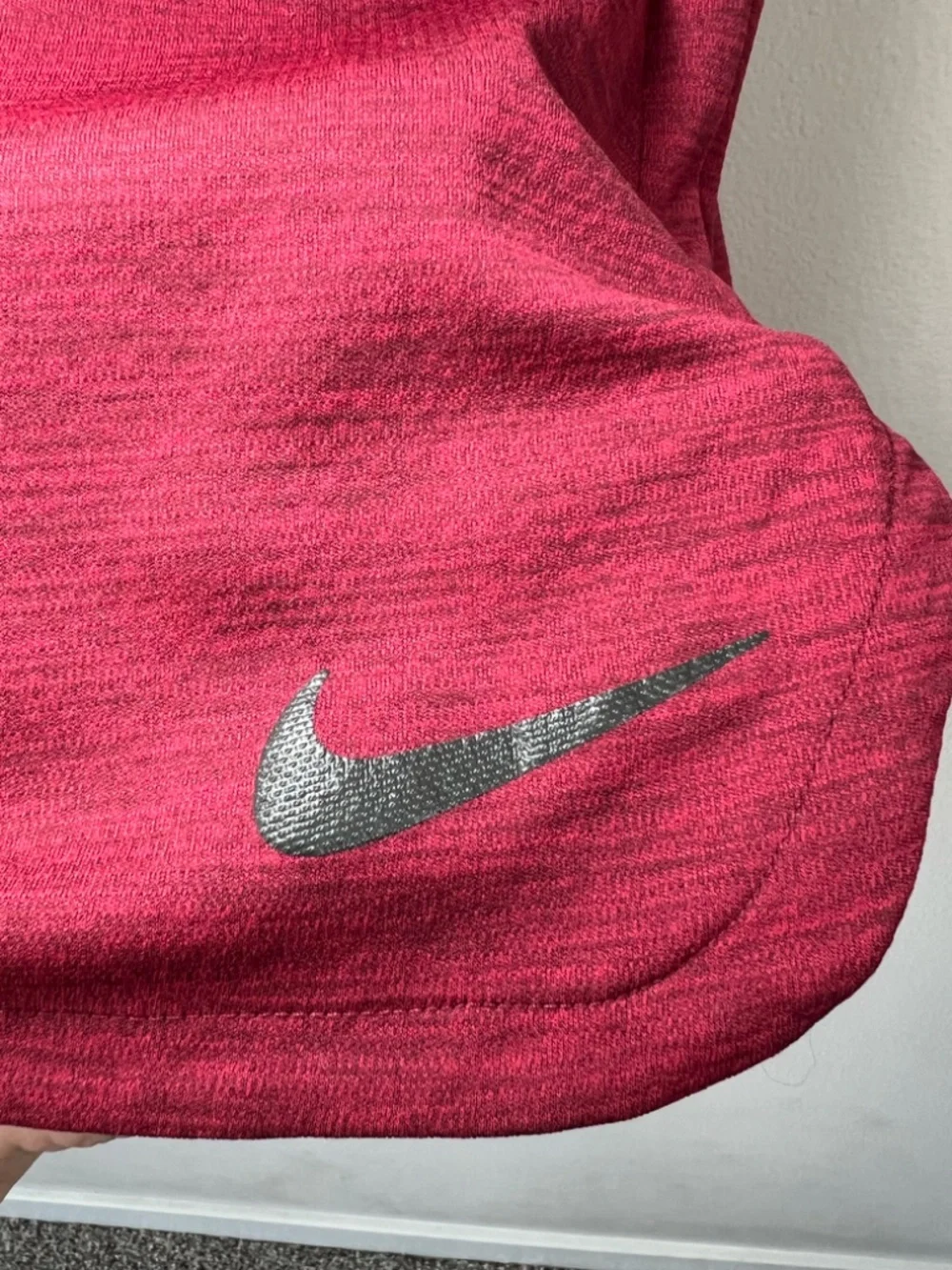 Nike Dri-Fit Athletic Shorts Heathered Red Pull On Pockets Stretch Athleisure XL